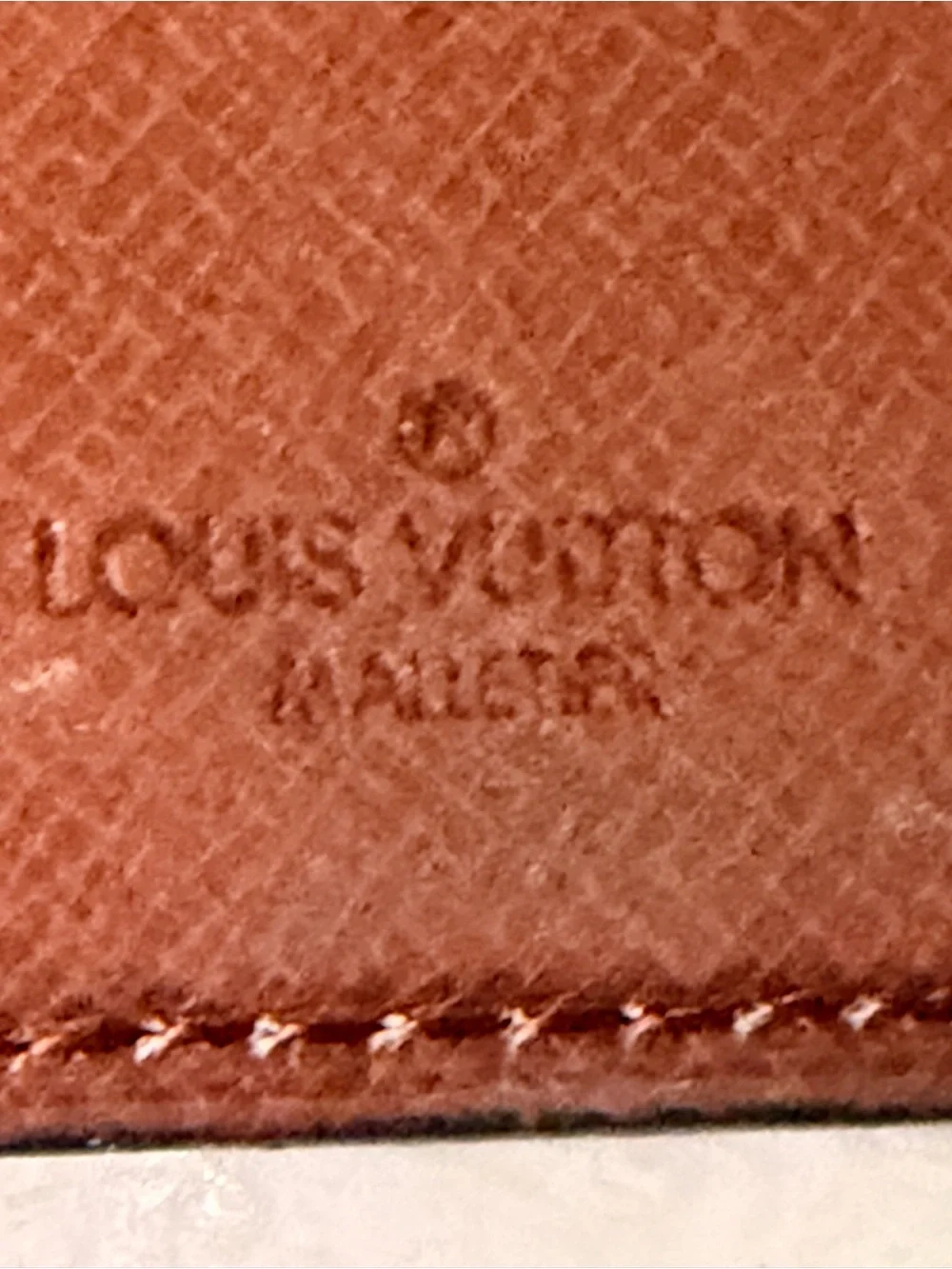 Vintage Louis Vuitton Monogram Card Holder (stamp Malleter)